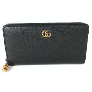 GUCCI Navy Bamboo Wallet